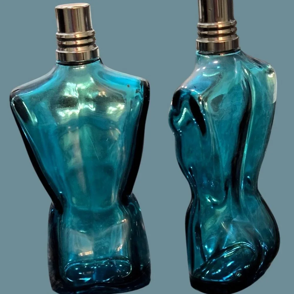 Jean Paul Gauler Vtg Male Torso Bottles 6.25